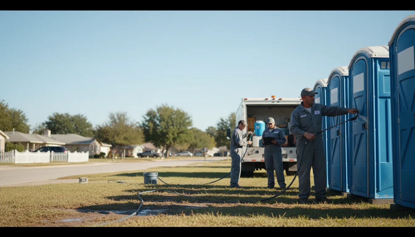Long-Term Portable Toilet Rental in Sherrill, AR near me